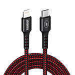 Eveready Nylon Braided Charging Cable Type-C to Lightning 1 pc