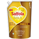 Saffola Gold Multi-Source Rice Bran & Corn Edible Oil 3 L Pouch