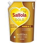Saffola Gold Multi-Source Rice Bran & Sunflower Edible Oil 3 L Pouch