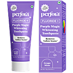 Perfora Fluoride+ Purple Magic Whitening Toothpaste - Removes Yellow Stains, Grape Mint 75 g