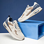 Redtape Beige Navy Casual Sneaker Shoes - For Men 1 Pair (UK/IND-8)