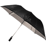 Citizen 2 Fold Black & Silver Umbrella 1 pc