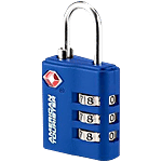 American Tourister 3 Dial TSA Combination Lock - Blue 1 pc