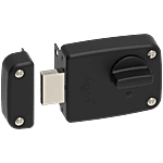 Godrej Locks Deadbolt Compact 1CK Rim Lock With 3 Keys - Textured Black 1 pc