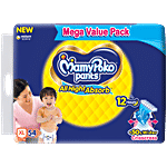 Mamypoko Pants All Night Absorb Diapers - XL, 12-17 kg 54 pcs