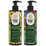 Wildly Pure Shampoo & Conditioner Combo For Dry & Frizzy Hair 150 ml + 150 ml
