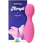 Bold Care Tempt Mini Wand Massager For Her - 8 Unique Vibrations, Pink 1 Unit