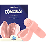 Bold Care Sparkle Pocket-sized Bullet Personal Massager For Her - 3 Intensities, Peach 1 Unit