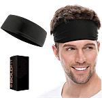 Boldfit Cotton Headband - Black 1 pc