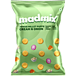 Madmix Cream & Onion Jowar Millet Puffs 50 g