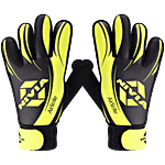 Nivia Airstrike Goalkeeper Gloves - Black & Green 1 Pair (Medium)