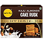 Let's Try Kaju Almonds Cake Rusk 200 g