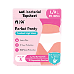Plush Period Panty, L/XL 5 pcs