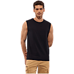 Hoversoul Men's 100% Cotton Sleeveless Under Tee - Black 1 pc (Size - XL)