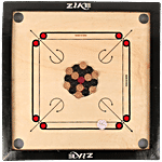 Zike Superior Wood Carrom Board Kit With 66 x 66 cm Board, 24 Coins, 1 Striker, 1 Powder 1 pc