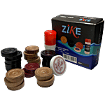 Zike Premium Carrom Coins Set With 24 Coins, 1 Striker, 1 Powder 1 pc