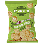 Banner & Co Sour Cream & Onion Popped Chips 40 g