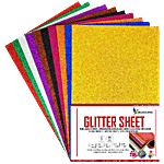 Creative Space A4 Multicolour Glitter Sheet 10 pcs