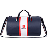 T-Travel Duffle Leatherette Unisex Bag - Dark Blue 32 L