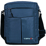 T-Travel Caddy Full Men's Nylon Sling Cross Body One Side Shoulder Bag, Blue 3.5 L