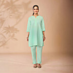 Daali Pastel Green Regular Fit Kurta 1 Set (Size - M)
