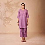 Daali Lavender Regular Fit Kurta 1 Set (Size - L)