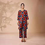 Daali Maroon Cotton Regular Fit Printed Kurta 1 Set (Size - L)