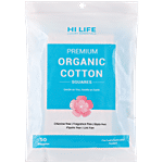 Hi Life Premium Organic Cotton Makeup Removal Pads - Square 50 pcs