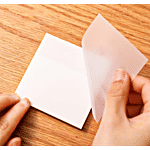 Cubic Transparent Sticky Note Pads - White 1 pc (100 Sheets)