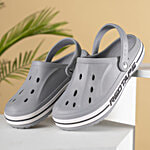 Redtape Men's Clogs - Light Grey 1 Pair (UK/IND-8)