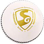 SG Shield 20 Leather Ball - White 1 pc