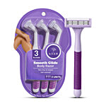 Azah Smooth Glide Body Razor For Women - Pain Free & Instant Hair Removal 3 pcs 