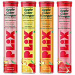 Plix Apple Cider Vinegar With The Mother Effervescent Tablets 60 pcs (Pack of 4)