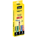 Classmate Loop Ball Pen - 0.7 mm, Blue Ink, Assorted Colours 5 pcs