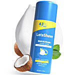 LetsShave Shave Foam Whipped Texture - Coconut Oil & Menthol 425 g