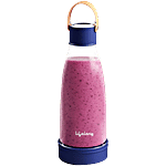 Lifelong LLEPB01 Portable Mini Juicer/Smoothie Blender - Navy Blue 300 ml