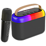 pTron Fusion Joy 20W Bluetooth Speaker With Wireless Mic - Black 1 Unit