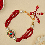 Shree Rakhi Red Meena Bracelet Rakhi 1 pc