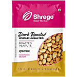 Shrego Dark Roasted Whole Unsalted Peanuts 360 g