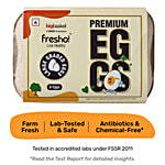 fresho! Premium Large White Eggs - Protein & Vitamin Rich 6 pcs