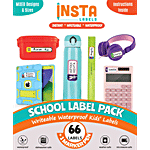 Insta Labels School Labels With Marker Pen 66 pcs
