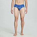 Puma Men's Bamboo Brief - Team Royal Blue, Vibrant Orange & White 1 pc (Size - M)