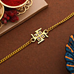 Voylla Auspicious Swastik Bracelet Style Rakhi 1 pc