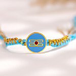 Voylla Divine Trinetra Designer Brass Rakhi With Card & Roli Chawal 1 pc