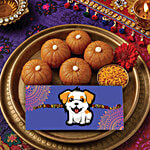 Mad Over Print Puppy Pet Rakhi 1 pc