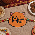 Mad Over Print "I Meow You" Design Cat Rakhi 1 pc