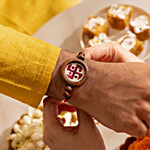 Gulmeher Handcrafted Swastik Rakhi 1 pc