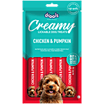 Drools Chicken & Pumpkin Creamy Lickable Dog Treats 75 g (Buy 4 Get 1 Free)