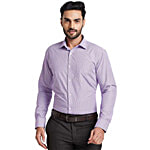 Park Avenue Men's Violet Slim Fit Check Shirt 1 pc (Size - 42)