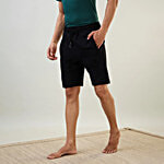 Sleepz by Raymond Men's Black Regular Fit Lounge Shorts 1 pc (Size - S)